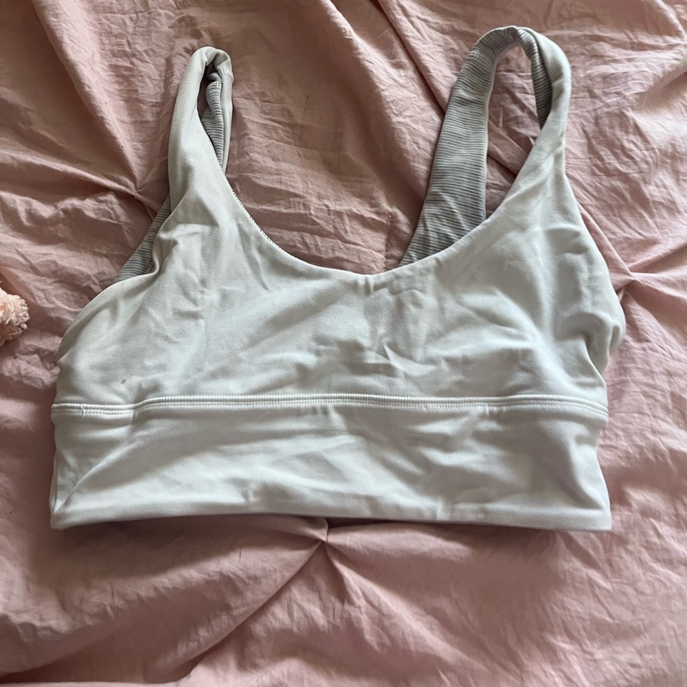 Women's White lululemon align bra